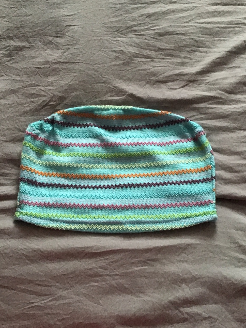 SHEIN Aqua Knit Top with Multicolor Flecks